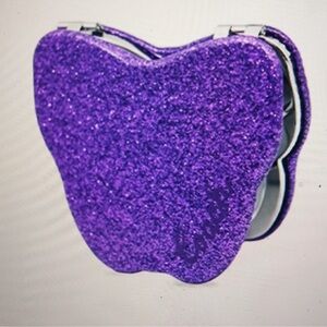 Coach Purple Glitter Butterfly Mirror NWT and in Orig Packaging